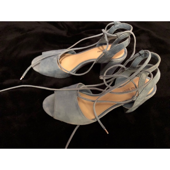Gianni Bini suede blue heels - Picture 3 of 5